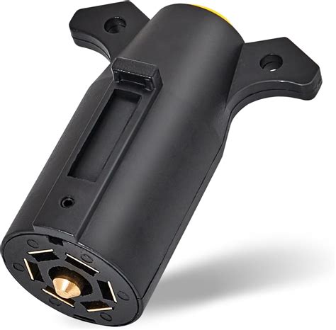 MECMO RV 7 Pin Trailer Plug Splice-in Replacement, Trailer Side Male ...