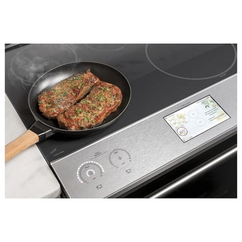 Cafe Modern Glass 30-in 5 Burners 5.7-cu ft Self & Steam Cleaning ...
