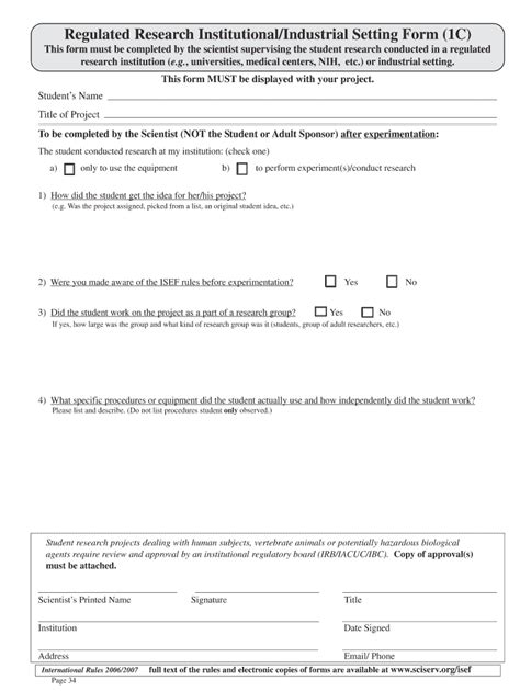 Regulated Research Institutional Form - Blank Fillable Template | Fill ...