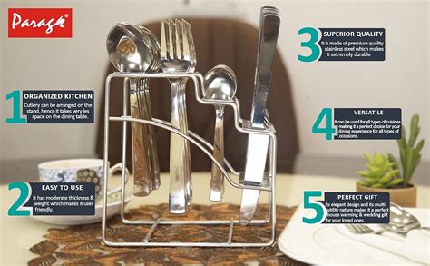 Parage Fantasy Stainless Steel Cutlery Set - Set of 25 (Contains: 6 ...
