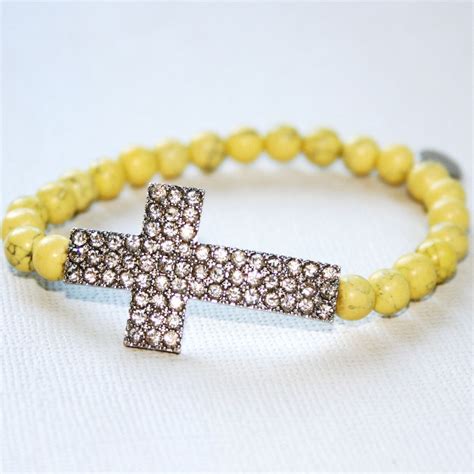 beaded bracelets with cross