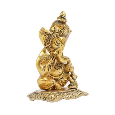 Lord Ganesh Idol with Red Velvet Gift box - IKIRU