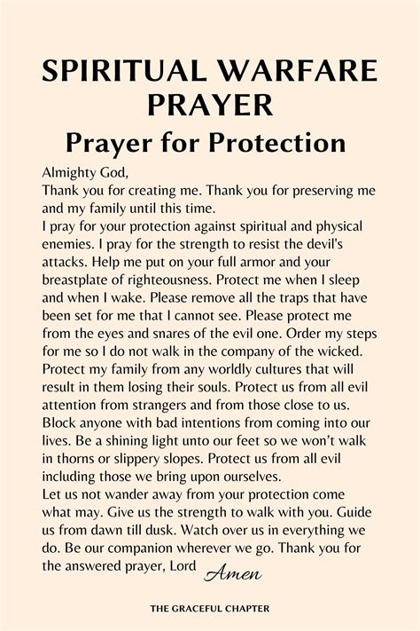 5 Spiritual Warfare Prayer Points And Prayers - The Graceful Chapter