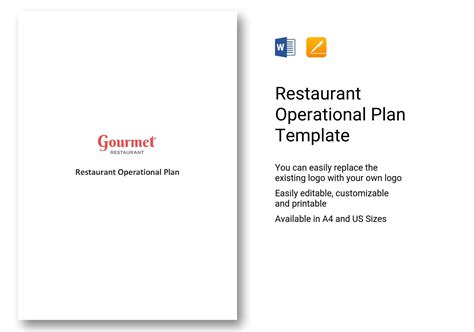 Restaurant Operational Plan Template 的图像结果