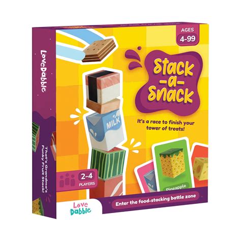 Stack-a-Snack Card Game for Kids – Jr.Billionaire