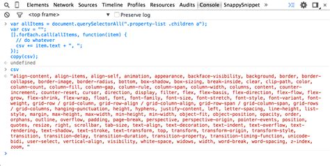 Console for CSS in JavaScript 的图像结果