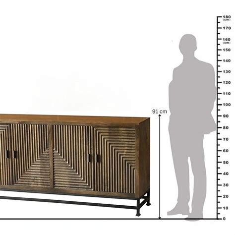Esteban 4-Door Wooden Sideboard – Sleek Contemporary Design