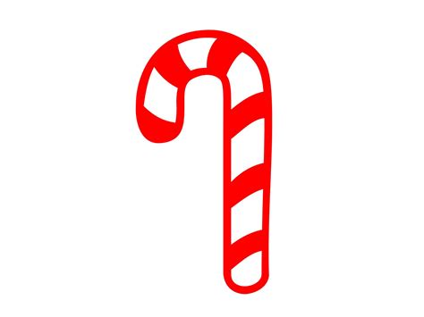 Candy Cane Svg, Candy Cane Clipart, Candy Cane Cutting File, Christmas ...