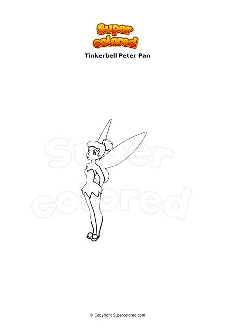 Coloring page Tinkerbell Peter Pan