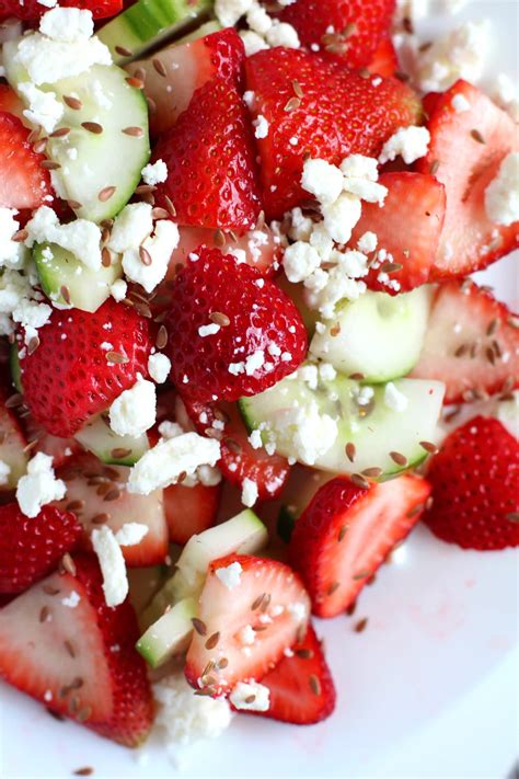 Cucumber Strawberry Salad