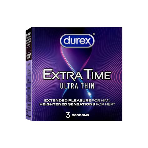 Durex Extra Time Ultra Thin - 3 Condoms