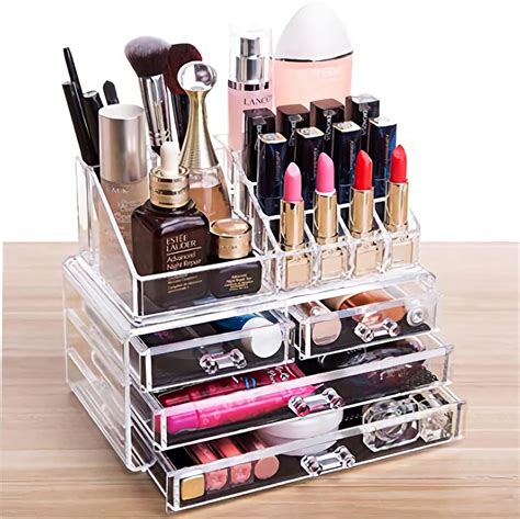 Amazon.com: Cq acrylic Clear Makeup Organizer And Storage Stackable ...