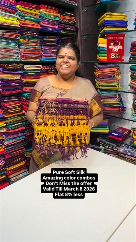 Pure Soft Silk | Kanchi Border Style | Flat 5% less Vallisvaseha ...