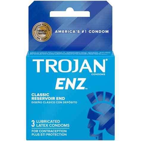 Trojan Enz Lubricated 3s - Paradise Marketing
