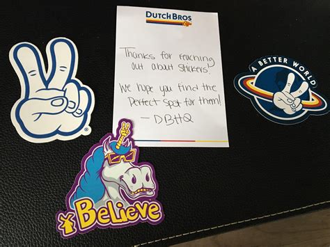 Dutch Bros Coffee Sticker [email request; address in comments] : r ...