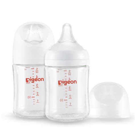 Amazon.com : Pigeon Glass Nursing Bottle Wide Neck, Anti-Colic ...