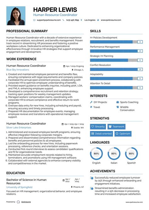 10+ Human Resources Coordinator Resume Samples & Templates for 2025