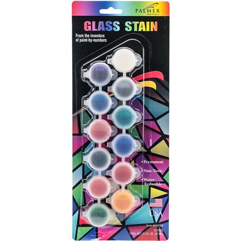 Glass Stain Paint Pots 12/Pkg- - Walmart.com