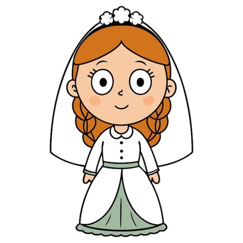 Cartoon Vector Bride 的图像结果