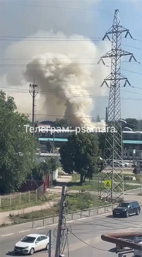Пожар в Самаре сегодня — что горит, куда попал дрон, фото, видео - Телеграф