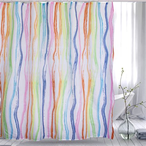 Shower Curtain Textile 240 180 200 x 200 And 180 x 180 12 Hook Valuable ...