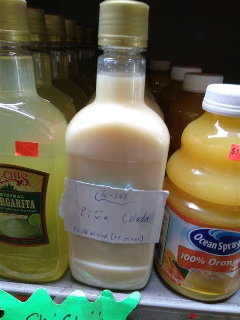 Chi-Chi's Pina Colada mix... or so they say. : r/mildlyinteresting