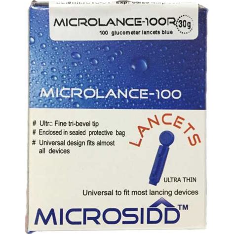 MicroSidd MicroLance-100 Round Glucometer 100 Lancets (Only) Price in ...