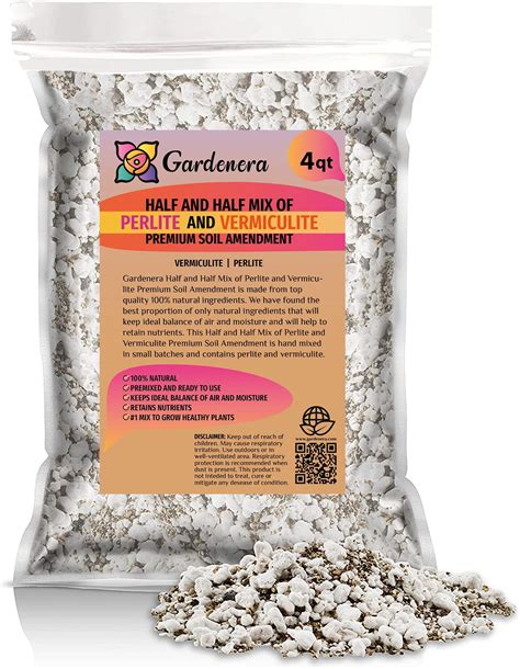 Versatile Perlite and Vermiculite Mix by Gardenera - Tailored for Seedlings, Cuttings, and ...