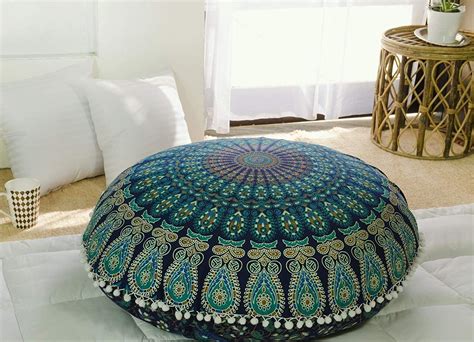 Popular Handicrafts Floor Pillow Cushion Cover - Hippie Mandala Cushion ...