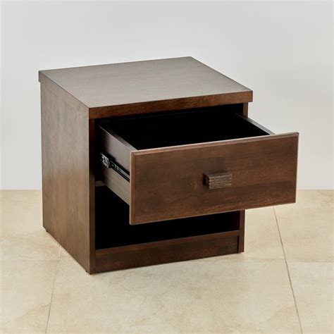 Buy Takeshi Bed Side Table with Drawer - Brown from Home Centre at just ...