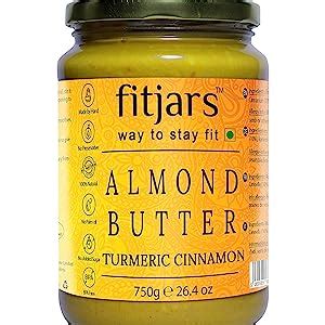 FITJARS Almond Butter with Turmeric Cinnamon 200 gm : Amazon.in ...