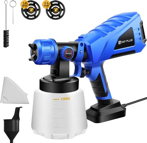 Paint Sprayer,700W HVLP Electric Paint Spray Gun with 1000ML Container ...