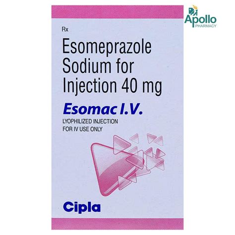 Esomac 40mg Injection Price, Uses, Side Effects, Composition - Apollo ...