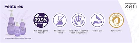 Asian Paints, Viroprotek XEN Ayurvedic Hand Sanitizer, 100ml, Lavender ...