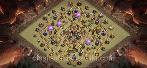 Best War Base TH10 with Link, Anti 3 Stars, Hybrid - Town Hall Level 10 ...