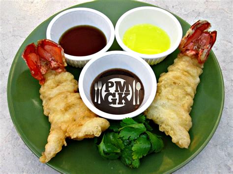 Tempura Lobster Tails with Dipping Sauce - Poor Man's Gourmet Kitchen