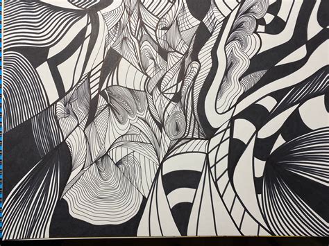 Non Representational Art Black And White