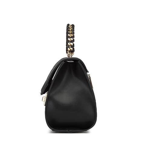 Buy Diana Korr Maddy Infinity Black Satchels Bag for Women Online