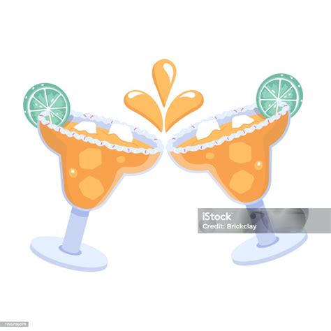 Margarita Cheers Stock Illustration - Download Image Now - Alcohol ...