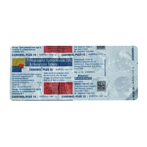 Cardimol Plus 10 mg Tablet | Uses, Side Effects, Price | Apollo Pharmacy