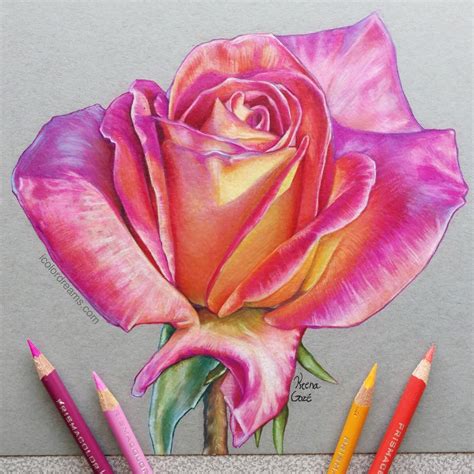 Colored Pencil Flower Drawings: A Vibrant and Detailed Art Form