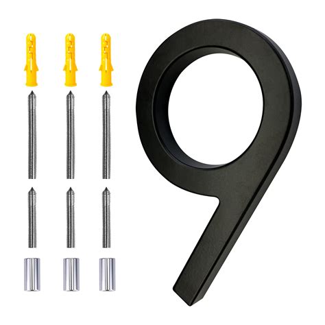 Modern House Numbers Black Numbers For Mailbox Small Mailbox Numbers ...
