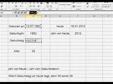 excel geburtstag berechnen alter ausrechnen in excel mit hilfe funktionen tag excel geburtstag berechnen alter ausrechnen in excel mit hilfe funktionen tag