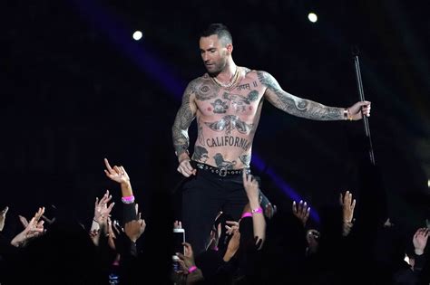 Adam Levine Strips Down During Super Bowl 2019 Halftime Show | Us Weekly