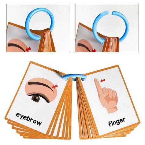 My Body, Feelings, Emotions Cognitive Sight Words Flash Cards For Kids ...