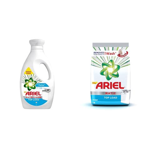 Ariel Matic Liquid Detergent Top Load 2 Ltr + 500 MilliLitre Free ...