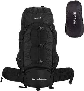 IMPULSE Hiking Trekking Camping Travel Rucksack - 90 L Black - Price in ...