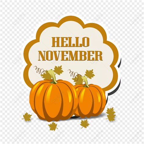 November Month Clip Art