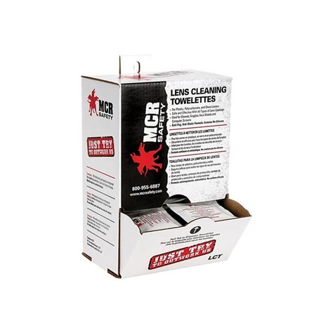 MCR Safety Lens Cleaning Wipes, Anti-Fogging, 100/Box (LCT) | Quill.com
