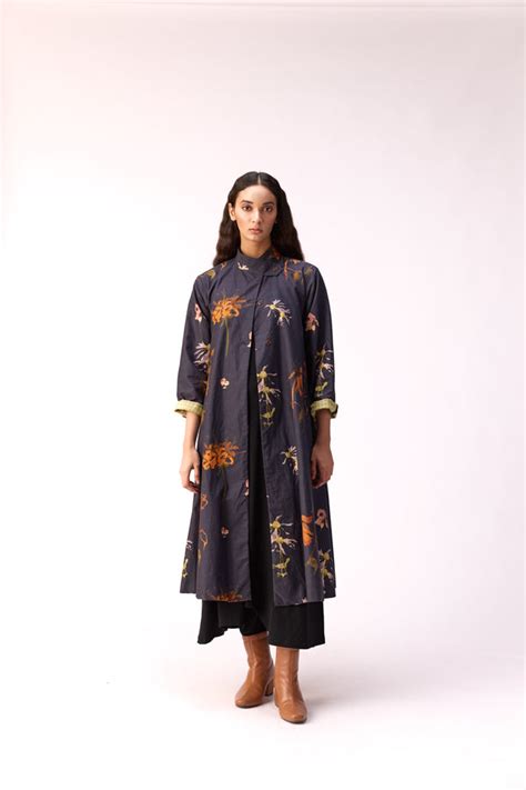 Designer Snowcap Trench Dress | Coat | off white - Khara Kapas